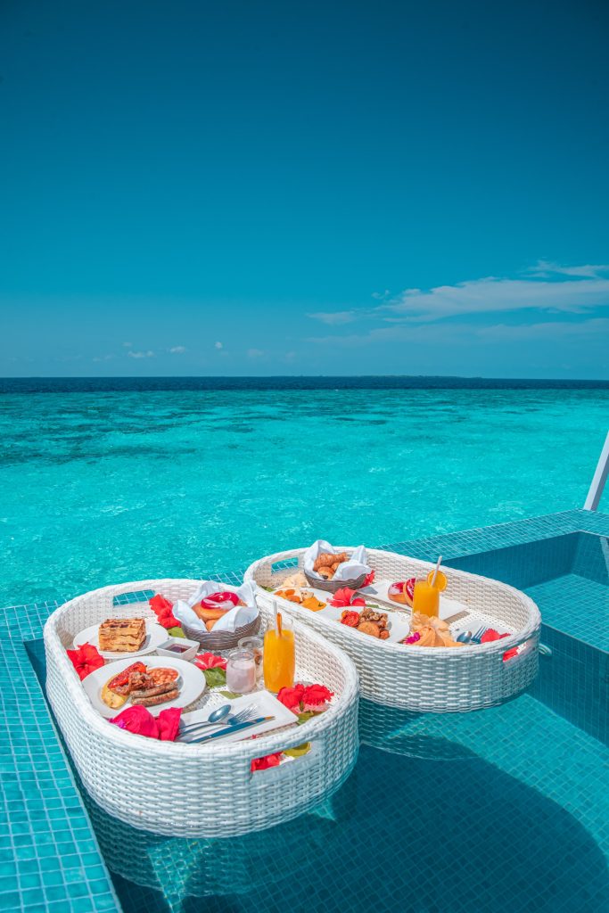 Breakfast in maldives