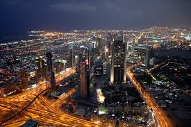 Dubai City at night
